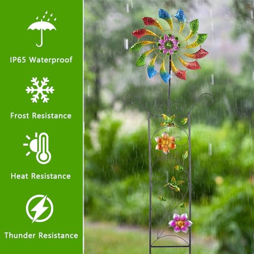 51.8" Wind Spinner with Garden Trellis