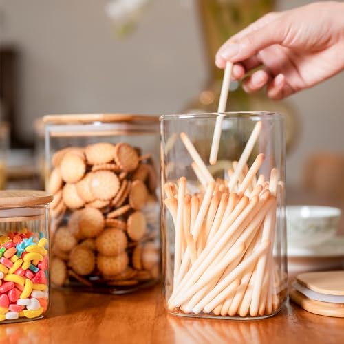 6 Pack Glass Food Storage Jars 37 oz