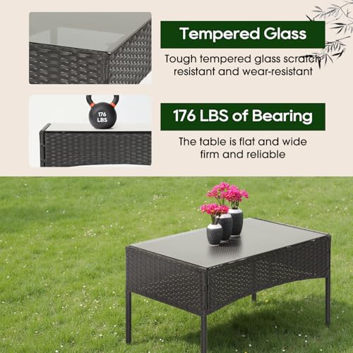 4 Piece Patio Furniture Set