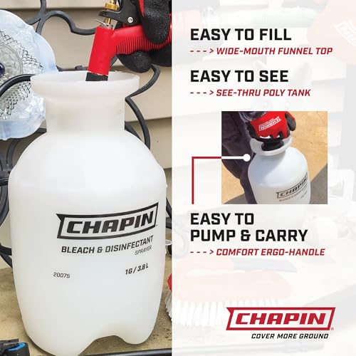 22274 1 Gallon Bleach Sprayer (1 Gallon Deluxe, 2Pk)
