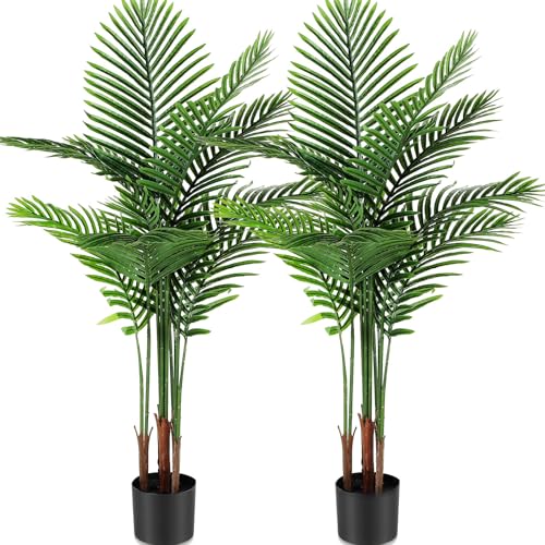 2 Pack Artificial Palm Trees 4Ft (4 feet)