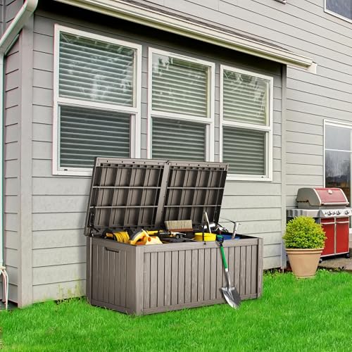 Outdoor Storage Box (Grey / 180 Gallon)