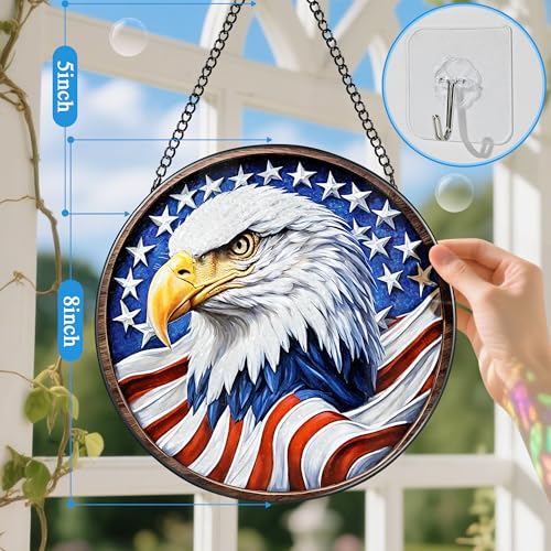 Stained Glass Window Hanging (Eagle)