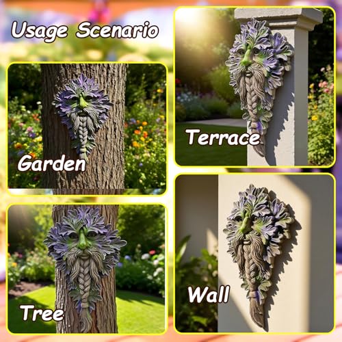 7.9" Real Tree Face Hugger Statue (Purple)
