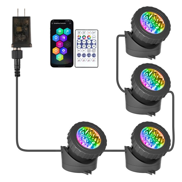 Color Changing Pond Lights (4-IN-1-BT)