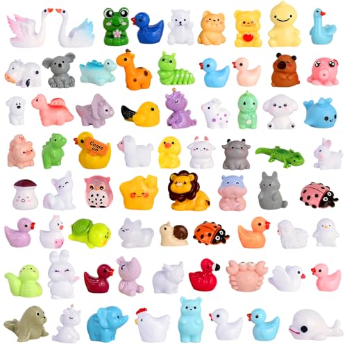 70 Pcs Mini Resin Animals