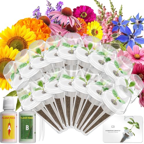 Vibrant Flower Seed Pod Kit Compatible with Gardencube (16-pods / Vibrant Flower)