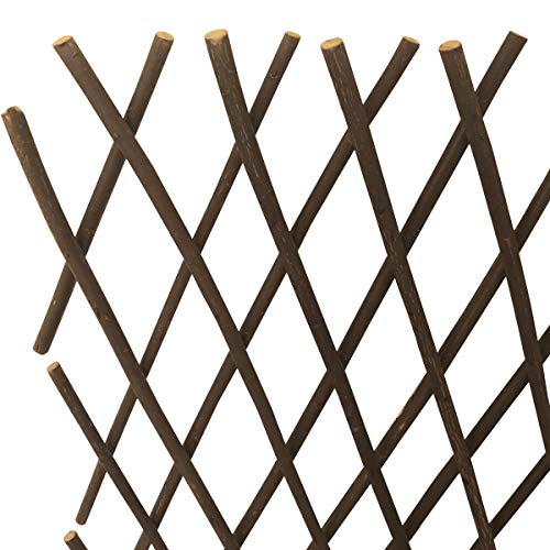 Nature Willow Trellis Expandable Plant Support Plant Climbing Lattices Trellis Willow Expandable Trellis Fence for Climbing Plants Support 36x92 Inch