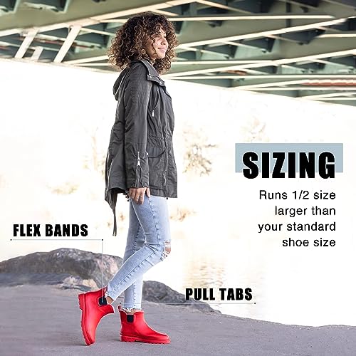 Women's Waterproof Ankle Rain Boots