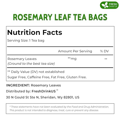 Premium 75 Bags Rosemary Leaf Tea (75 Tea Bags)