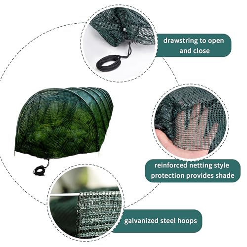 2 Pack Garden Tunnel Shade Net Cover (2 Count)