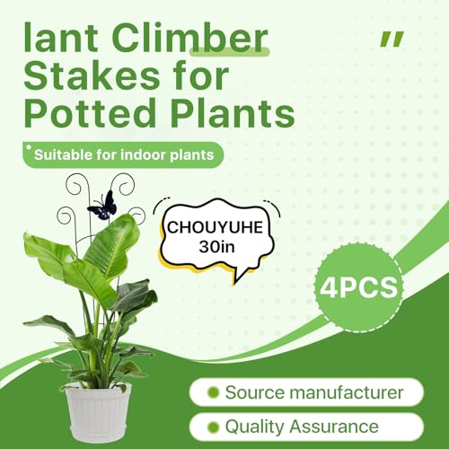 4 Pack 30 Inch Taller Plant Trellis for Potted Climbing Plants Indoor (30inch)