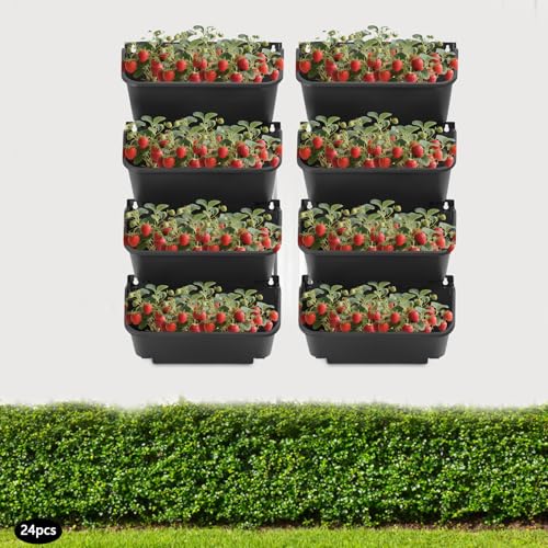 Vertical Wall Planter with 24 Pots