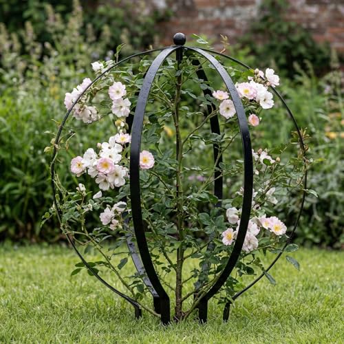 4 PCS Large Metal Round Trellis for Climbing Plants (4 Count)