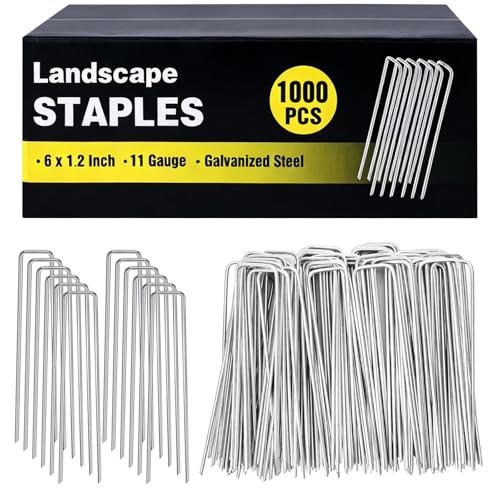 1000 Pack Landscape Staples 6 Inch (6 Inch)