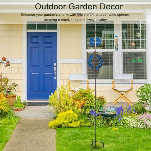 Large Wind Spinner Outdoor (Blue,bronze)