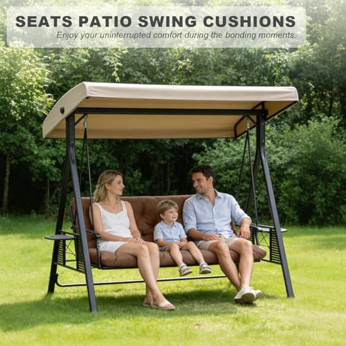 Porch Swing Cushions (Coffee / 60x 40 inches)