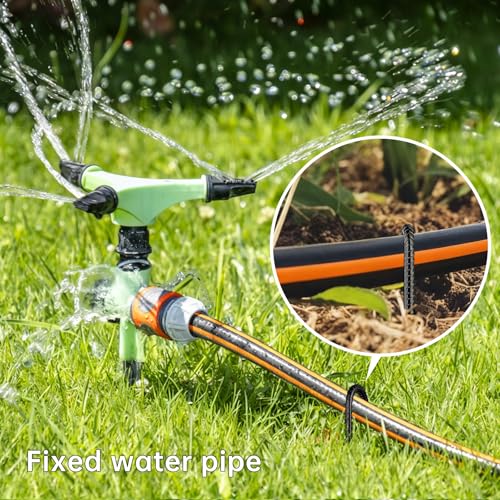 12 Inch Rebar Stakes (6pcs / U-HOOK-Black-6mm)