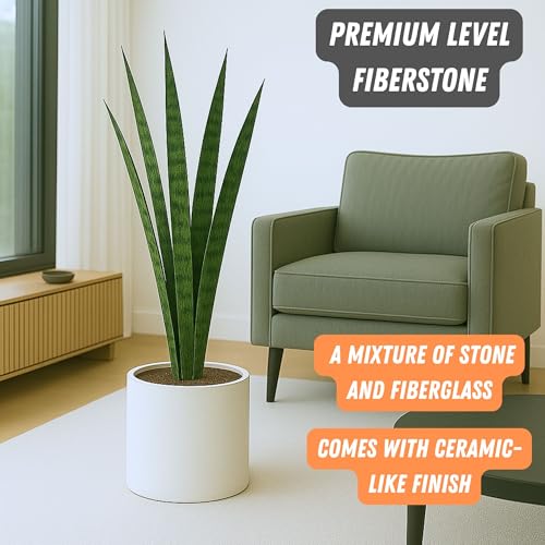Large Planter for Indoor or Outdoor (Matte White / 10 Inch)
