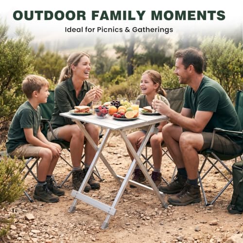 Folding Camping Table (Silver-new)