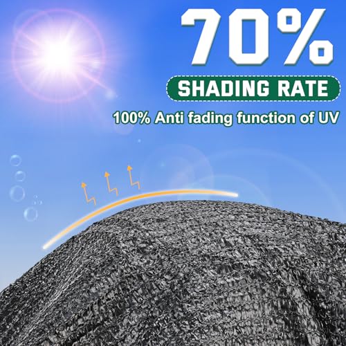 70% Shade Cloth 20x30 ft (70% Shading Rate / 20ftx30ft)