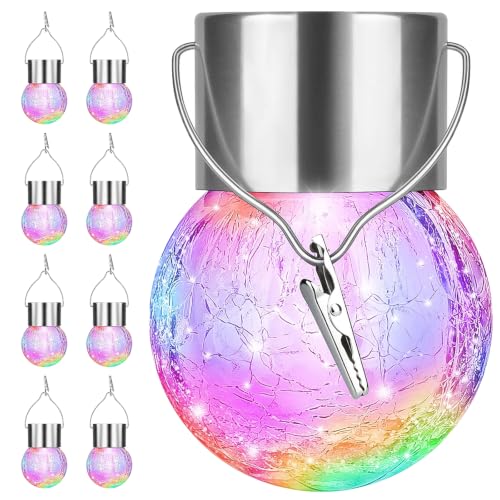 8Pack Outdoor Hanging Solar Lights (Multicolor / 8P)