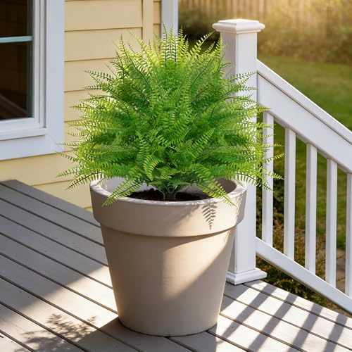 2PCS Faux Fern Topiary Trees with Ground Spike (Boston Fern)