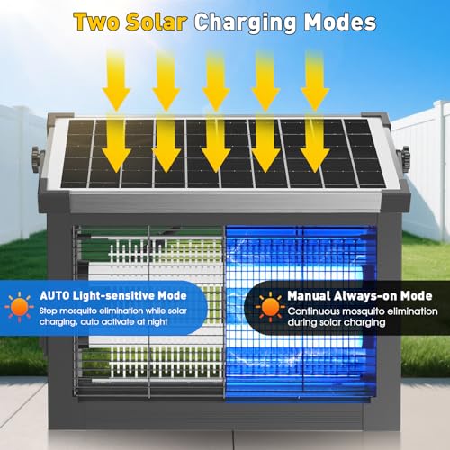 Solar Bug Zapper Outdoor (Gray)