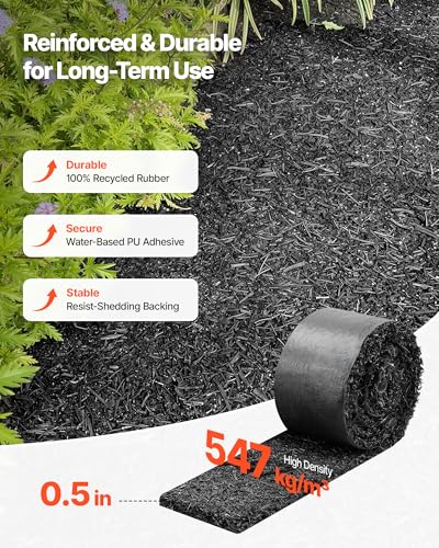 Rubber Mulch Mat Roll (120 x 4.5 in)