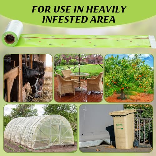 50 Rolls Spotted Lantern Fly Tree Tape Trap 30ft (Green)
