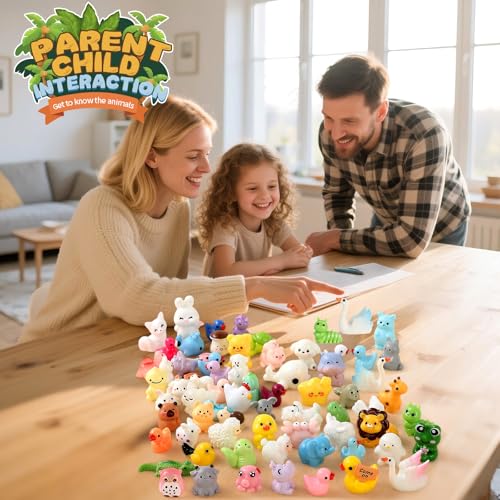 70 Pcs Mini Resin Animals
