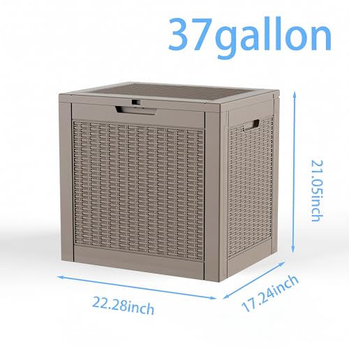 37 Gallon Deck Box (Grey / 37 gallon)