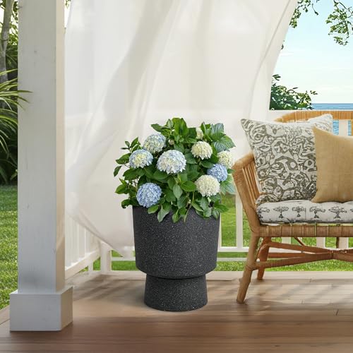 Autodaya 16.8" Urn (16.8"h-black Terrazzo)