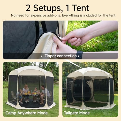 5 Person Pop Up SUV Tent (8.5'x8.5'x6.6'H)