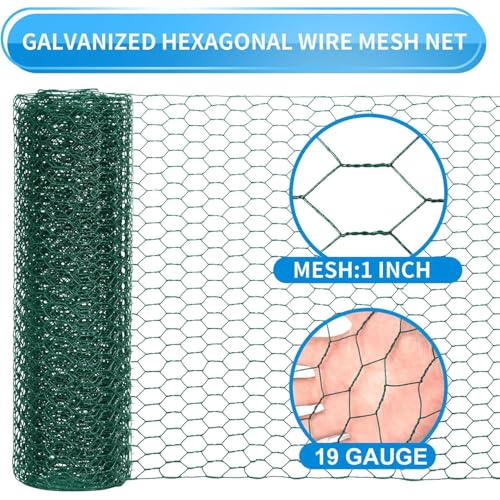 48'' x 50' Green Chicken Wire Fencing (Green 48'' x 50')