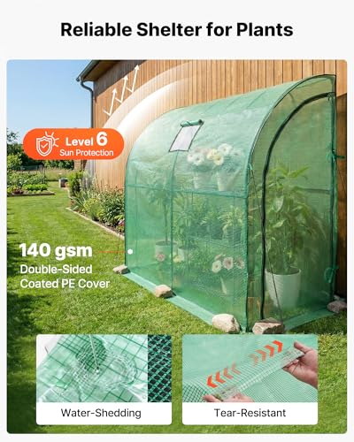Walk in Greenhouse (Green / 6.5x3.3x6.6 ft)