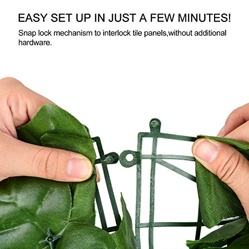 98.4x39.4in Artificial Ivy Privacy Fence Wall Screen (26.896 Sq Ft)