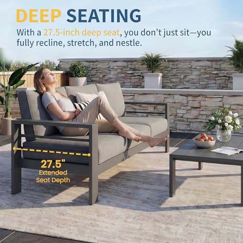 Aluminum Patio Furniture Set for All Weather