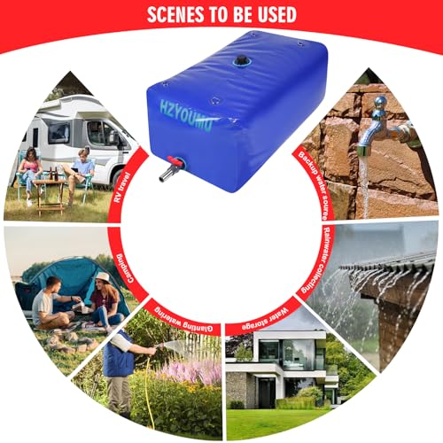 500L 130 Gal Water Storage Bladder for Outdoor Water Storage