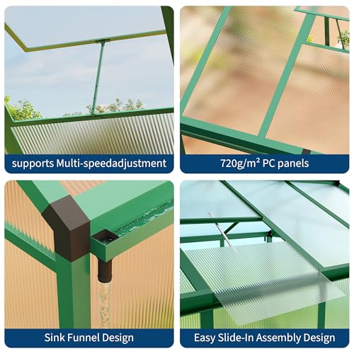 8 x 12 FT Greenhouse (Green / 8x12FT)