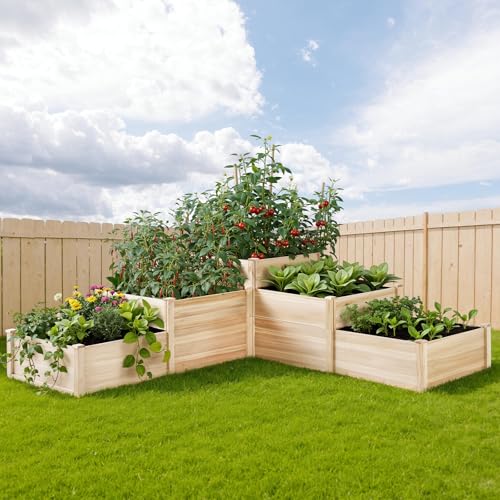 3 Tier Raised Garden Bed (7.7 x 7.5 x 2.36 FT)