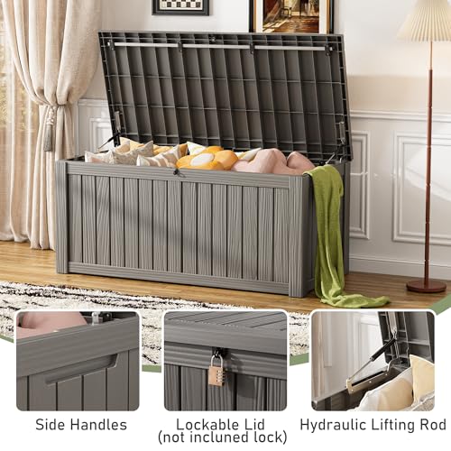 Outdoor Storage Box (Grey / 150 Gallon)