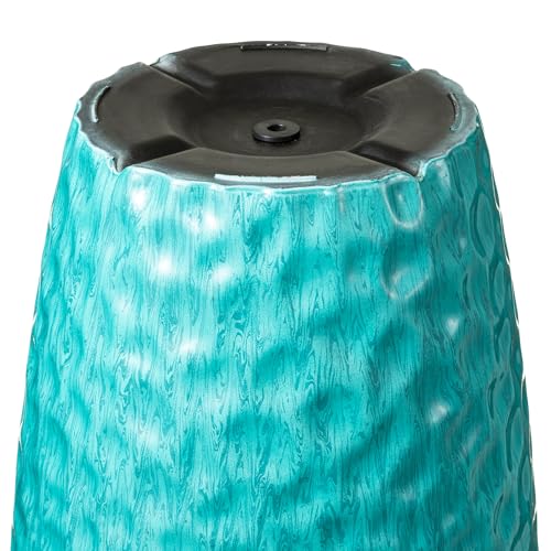 23.75" H Large Planters for Outdoor Plants (23.75"H / Gradient Turquoise)