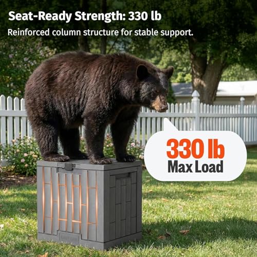 Outdoor Storage Box (Ash Grey / 31 Gallon)
