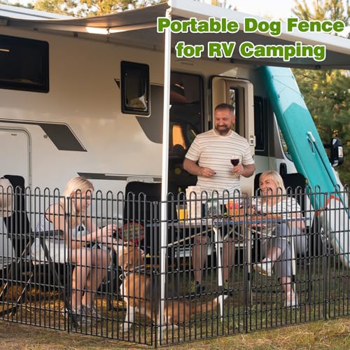 Garden Fence Outdoor for Yard with Gate (48 in(H) X 23.6 ft(L))