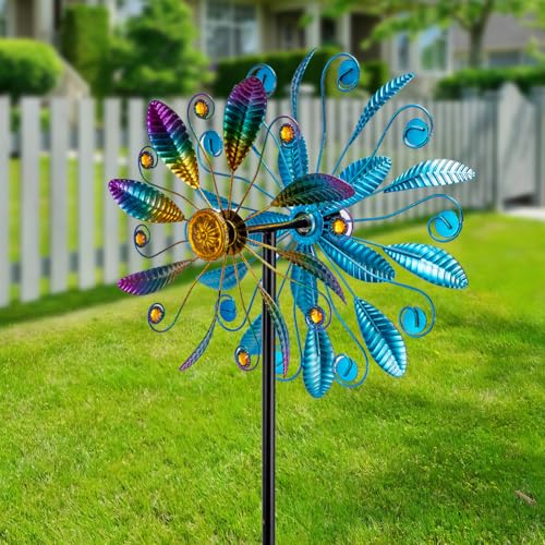 13"Metal Wind Spinners for Outdoor (Purple4)