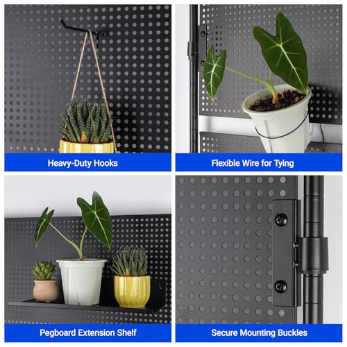 LH750 Pegboard Indoor Greenhouse with Grow Light (5000K-LH750 / 29.5x13.8x67.9IN w/ Tent)