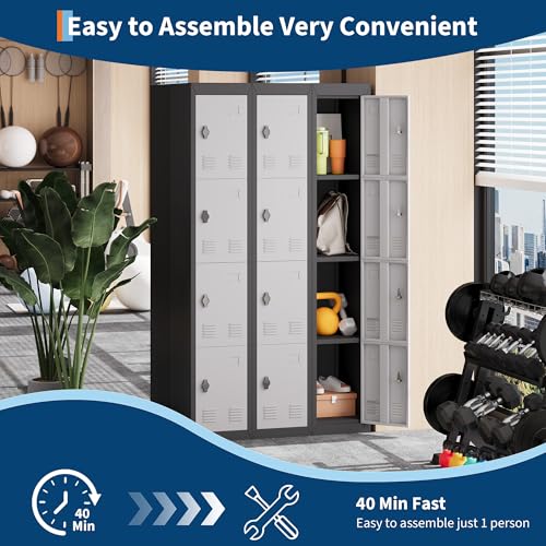 4 Doors Tall Single Metal Locker