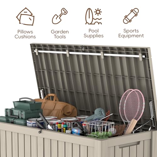 Outdoor Storage Box (Grey / 180 Gallon)