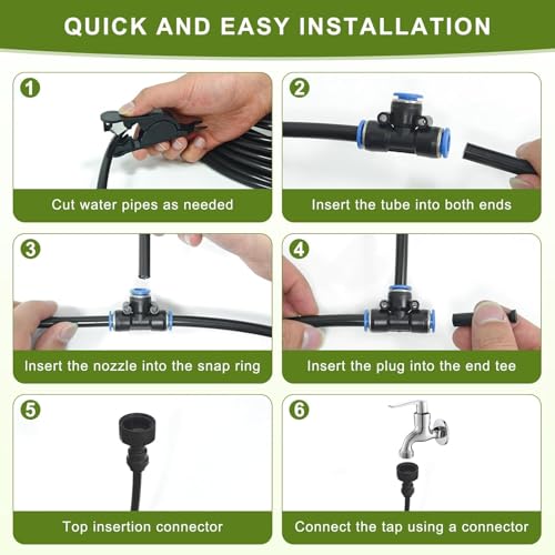 Drip Irrigation System 100FT (100FT without Timer)